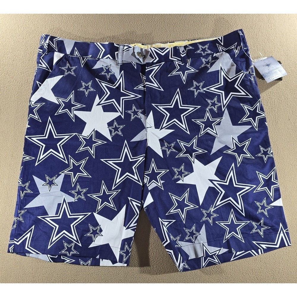 Dallas Cowboys Star Shorts for Men by Loudmouth 44 NWT